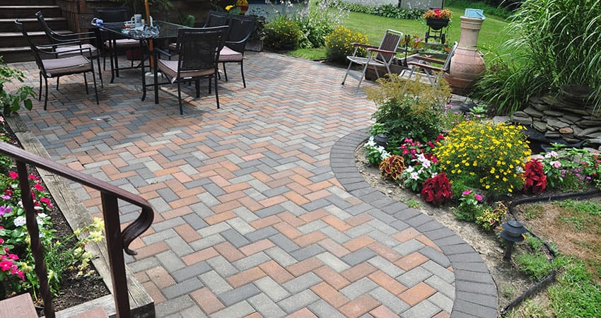 All activities needed to build a stone patio as a DIY ...